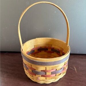 Handcrafted Woven Basket replica of Longaberger Crisco cookie basket